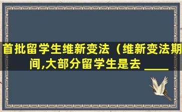 首批留学生维新变法（维新变法期间,大部分留学生是去 ____ (国家)留学）